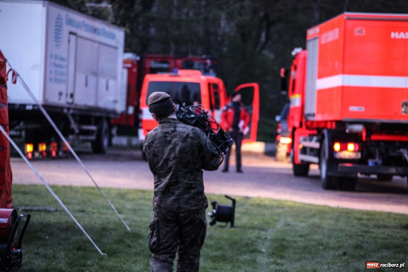 Zdjęcie w galerii na portalu naszraciborz.pl: Strażacy z Polski i Czech oraz Terytorialsi po ćwiczeniach #WASAR wiadomości z regionu