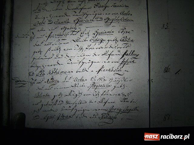 Zdjęcie w galerii na portalu naszraciborz.pl: Księga chrztów parafii Markowice - 1801 wiadomości z regionu