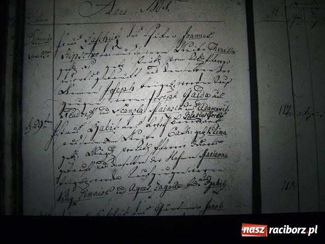 Zdjęcie w galerii na portalu naszraciborz.pl: Księga chrztów parafii Markowice - 1801 wiadomości z regionu