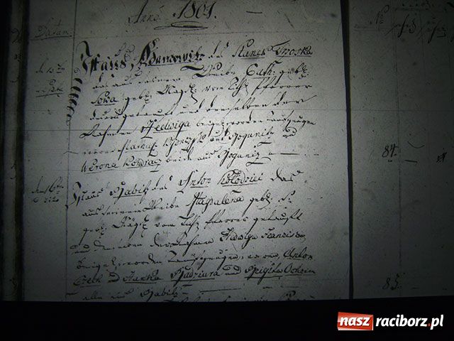 Zdjęcie w galerii na portalu naszraciborz.pl: Księga chrztów parafii Markowice - 1801 wiadomości z regionu