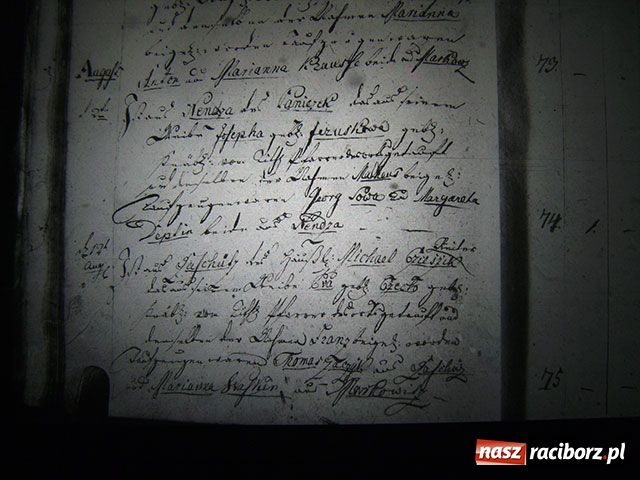 Zdjęcie w galerii na portalu naszraciborz.pl: Księga chrztów parafii Markowice - 1801 wiadomości z regionu