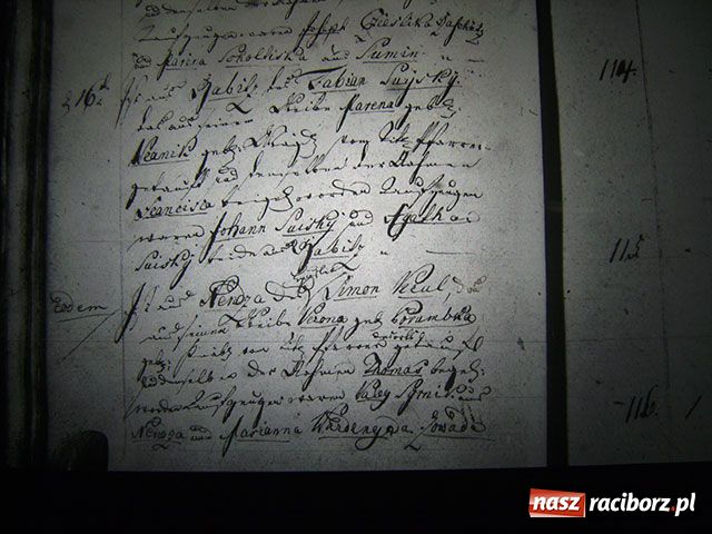 Zdjęcie w galerii na portalu naszraciborz.pl: Księga chrztów parafii Markowice - 1801 wiadomości z regionu