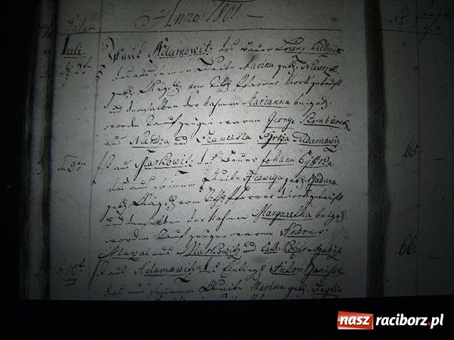 Zdjęcie w galerii na portalu naszraciborz.pl: Księga chrztów parafii Markowice - 1801 wiadomości z regionu