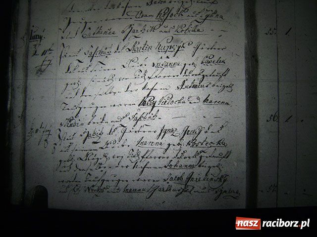 Zdjęcie w galerii na portalu naszraciborz.pl: Księga chrztów parafii Markowice - 1801 wiadomości z regionu