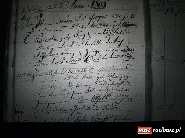 Zdjęcie w galerii na portalu naszraciborz.pl: Księga chrztów parafii Markowice - 1801 wiadomości z regionu