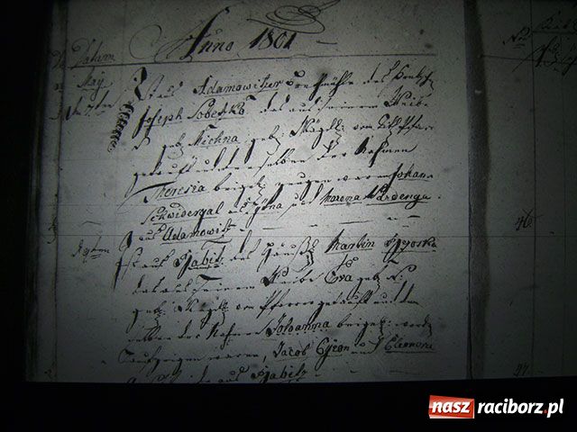 Zdjęcie w galerii na portalu naszraciborz.pl: Księga chrztów parafii Markowice - 1801 wiadomości z regionu