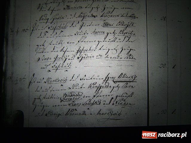 Zdjęcie w galerii na portalu naszraciborz.pl: Księga chrztów parafii Markowice - 1801 wiadomości z regionu