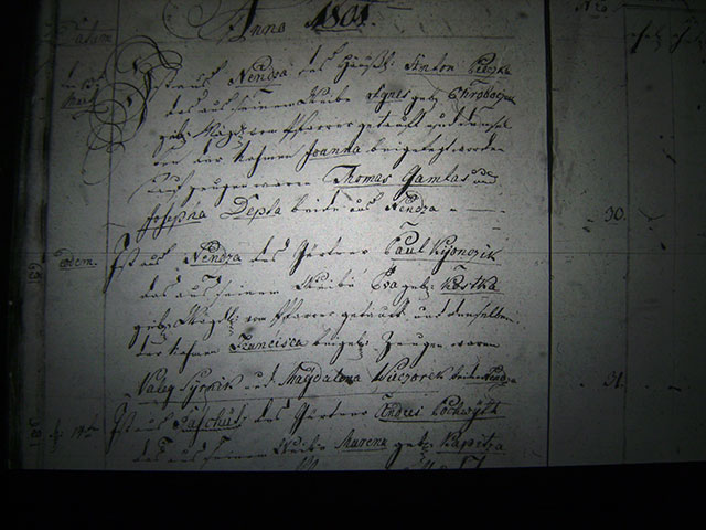 Zdjęcie w galerii na portalu naszraciborz.pl: Księga chrztów parafii Markowice - 1801 wiadomości z regionu