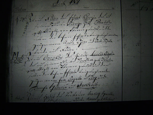 Zdjęcie w galerii na portalu naszraciborz.pl: Księga chrztów parafii Markowice - 1801 wiadomości z regionu