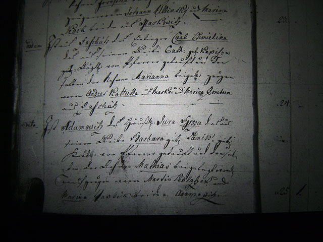 Zdjęcie w galerii na portalu naszraciborz.pl: Księga chrztów parafii Markowice - 1801 wiadomości z regionu