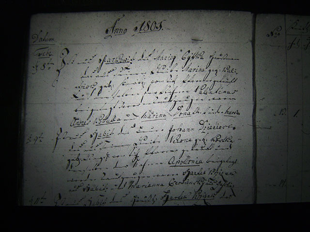 Zdjęcie w galerii na portalu naszraciborz.pl: Księga chrztów parafii Markowice - 1801 wiadomości z regionu