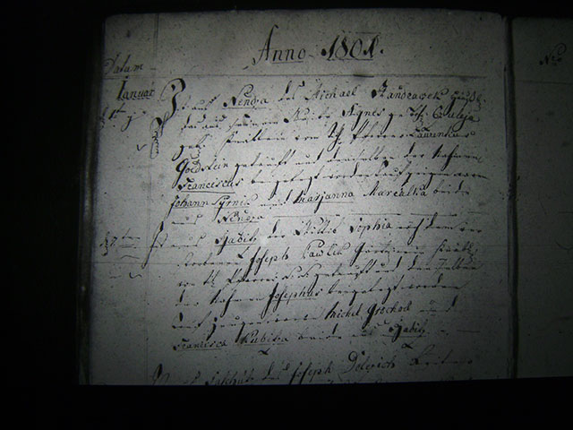 Zdjęcie w galerii na portalu naszraciborz.pl: Księga chrztów parafii Markowice - 1801 wiadomości z regionu