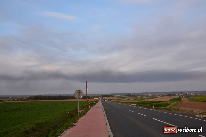 Zdjęcie w galerii na portalu naszraciborz.pl: Słup czarnego dymu nad lasami raciborskimi. Przemieszcza się przez nasz powiat [FOTO i WIDEO] wiadomości z regionu