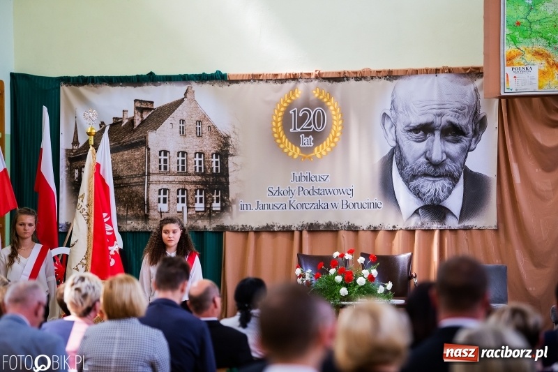 Zdjęcie w galerii na portalu naszraciborz.pl: Szkoła w Borucinie ma 120 lat i nowy sztandar  wiadomości z regionu