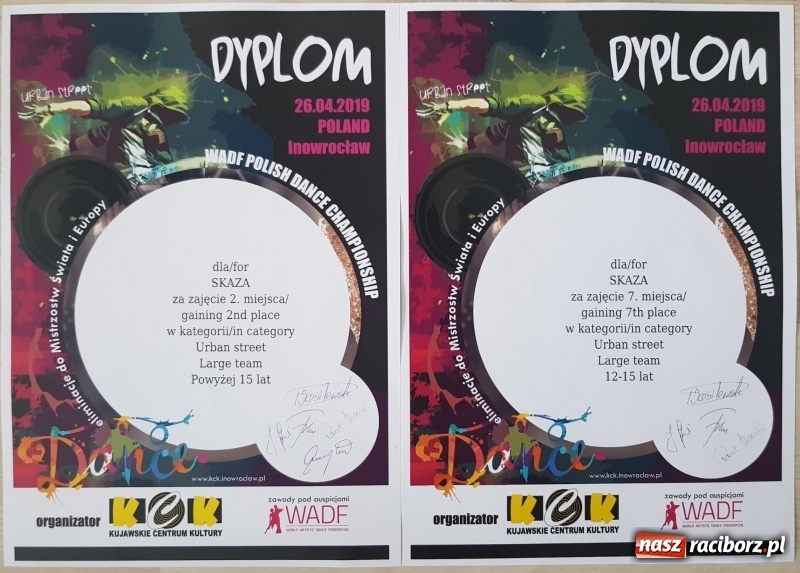 Zdjęcie w galerii na portalu naszraciborz.pl: Tancerze SKAZY z tytułami mistrzów Polski  wiadomości z regionu