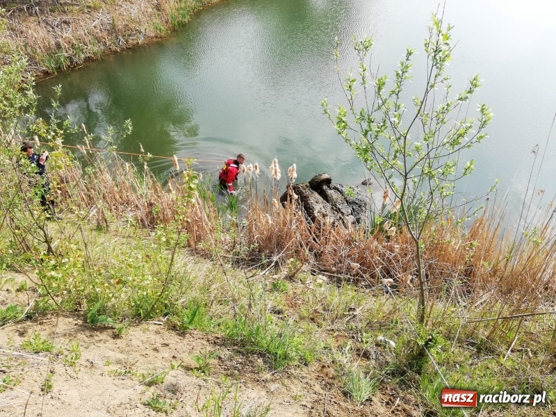 Zdjęcie w galerii na portalu naszraciborz.pl: W akwenie przy zbiorniku Racibórz ujawniono zatopiony samochód [FOTO]  wiadomości z regionu