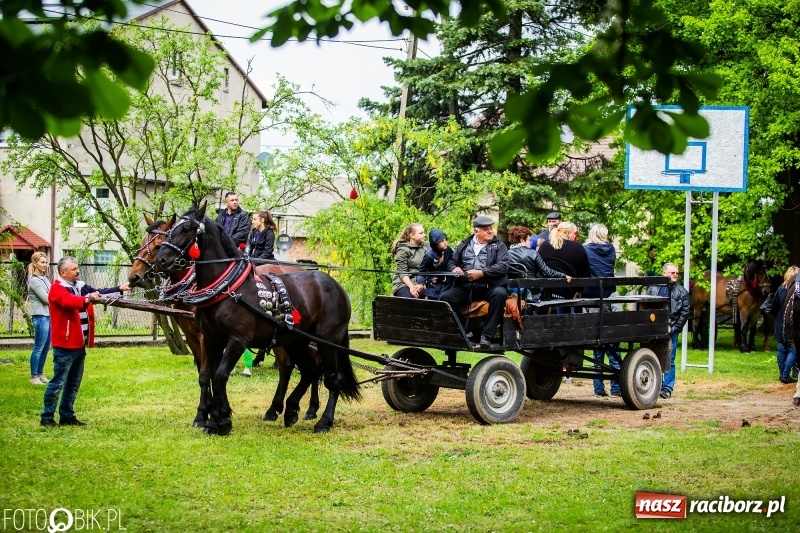 Zdjęcie w galerii na portalu naszraciborz.pl: Konna procesja ku czci św. Floriana w Pogrzebieniu  wiadomości z regionu