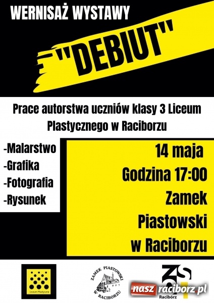 Zdjęcie w galerii na portalu naszraciborz.pl: Debiut. Wernisaż prac uczniów Liceum Plastycznego na Zamku Piastowskim wiadomości z regionu