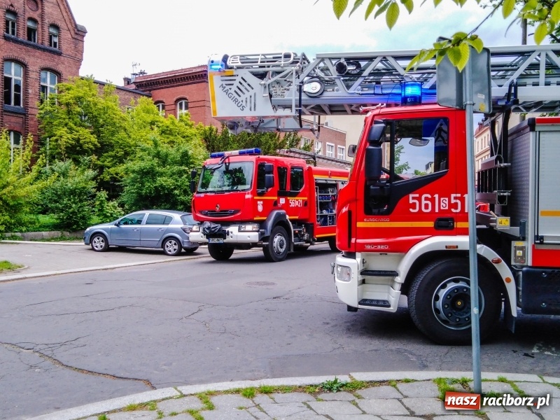 Zdjęcie w galerii na portalu naszraciborz.pl: Podpalenie w starym szpitalu przy ul. Bema [FOTO] wiadomości z regionu