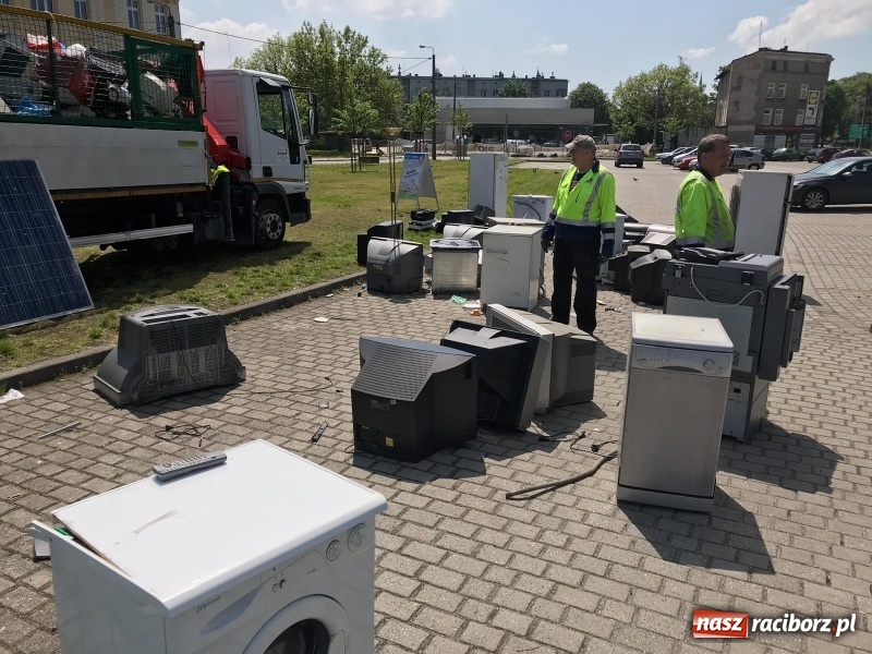 Zdjęcie w galerii na portalu naszraciborz.pl: Kwiaty za elektrograty. Zbiórka zużytego sprzętu wiadomości z regionu