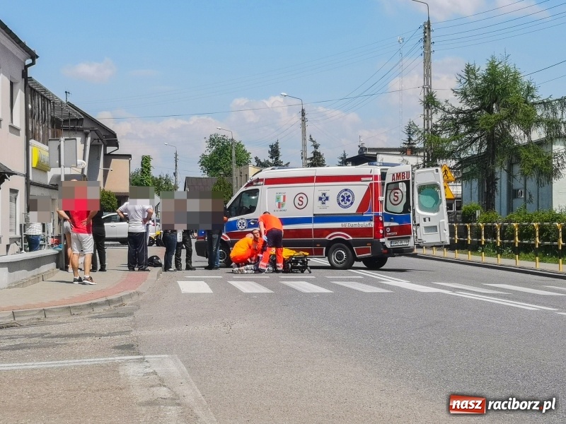 Zdjęcie w galerii na portalu naszraciborz.pl: Potrącenie rowerzystki w Bieńkowicach  wiadomości z regionu