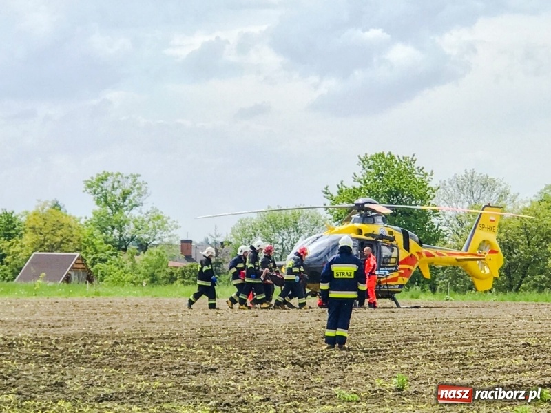 Zdjęcie w galerii na portalu naszraciborz.pl: Pięć osób poszkodowanych w pożarze w Łańcach. Użyli biopaliwa podczas grilla [FOTO i WIDEO]  wiadomości z regionu
