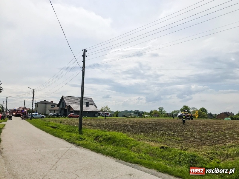 Zdjęcie w galerii na portalu naszraciborz.pl: Pięć osób poszkodowanych w pożarze w Łańcach. Użyli biopaliwa podczas grilla [FOTO i WIDEO]  wiadomości z regionu