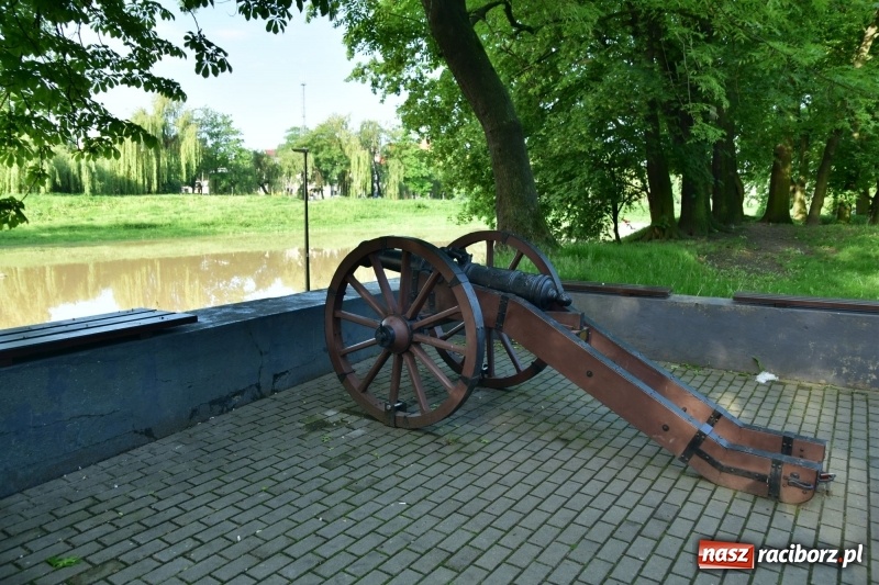 Zdjęcie w galerii na portalu naszraciborz.pl: Odra podtopiła plażę w parku Zamkowym  wiadomości z regionu