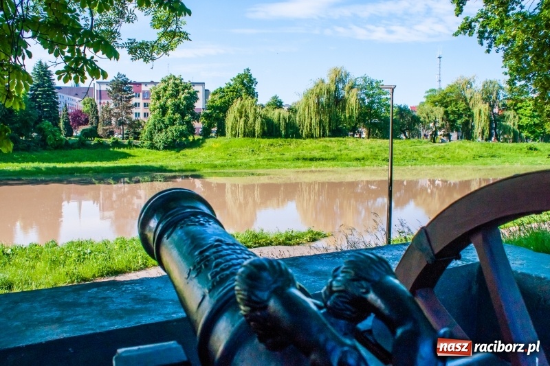 Zdjęcie w galerii na portalu naszraciborz.pl: Odra podtopiła plażę w parku Zamkowym  wiadomości z regionu