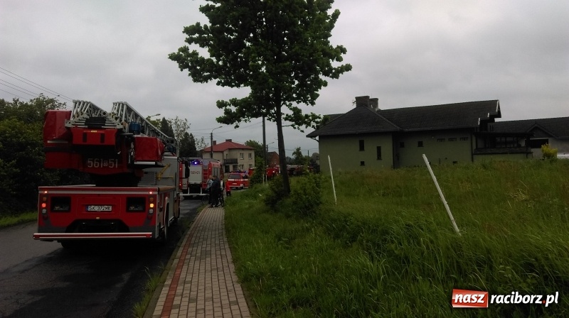 Zdjęcie w galerii na portalu naszraciborz.pl: Sześć zastępów strażaków w akcji w Łańcach  wiadomości z regionu