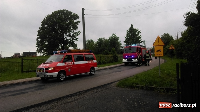 Zdjęcie w galerii na portalu naszraciborz.pl: Sześć zastępów strażaków w akcji w Łańcach  wiadomości z regionu