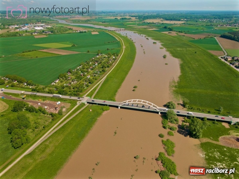 Zdjęcie w galerii na portalu naszraciborz.pl: Wezbranie na Uldze w Raciborzu [FOTO]  wiadomości z regionu