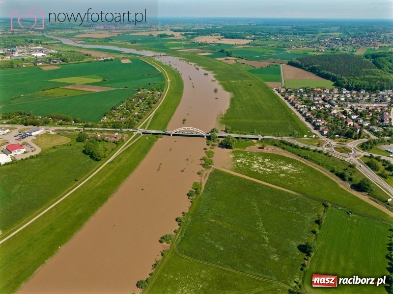 Zdjęcie w galerii na portalu naszraciborz.pl: Wezbranie na Uldze w Raciborzu [FOTO]  wiadomości z regionu