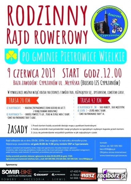 Zdjęcie w galerii na portalu naszraciborz.pl: Rowerowy Cyprzanów zaprasza na Rodzinny Rajd Rowerowy wiadomości z regionu