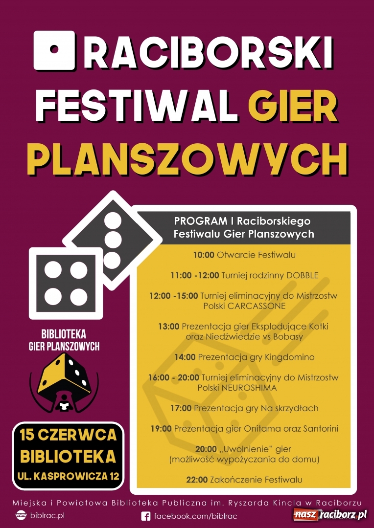 Zdjęcie w galerii na portalu naszraciborz.pl: Biblioteka zaprasza na I Raciborski Festiwal Gier Planszowych  wiadomości z regionu