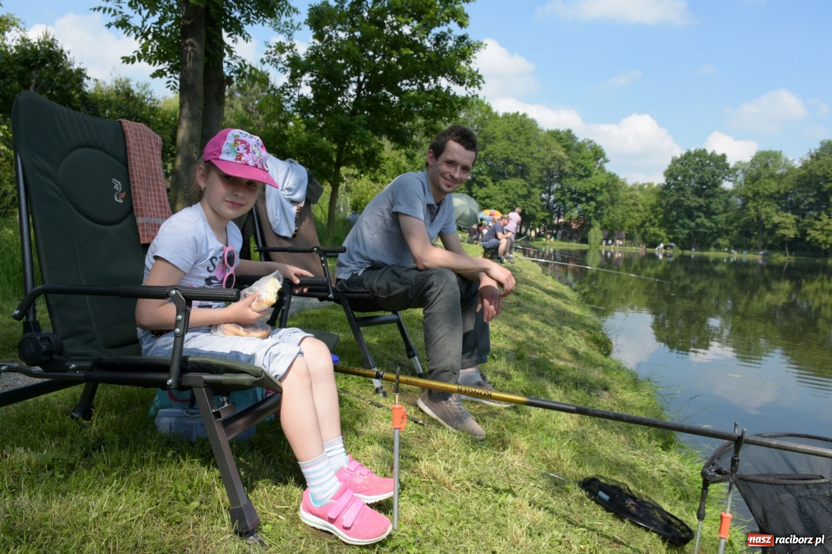 Zdjęcie w galerii na portalu naszraciborz.pl: Wędkarski Dzień Dziecka na Trzecioku  wiadomości z regionu