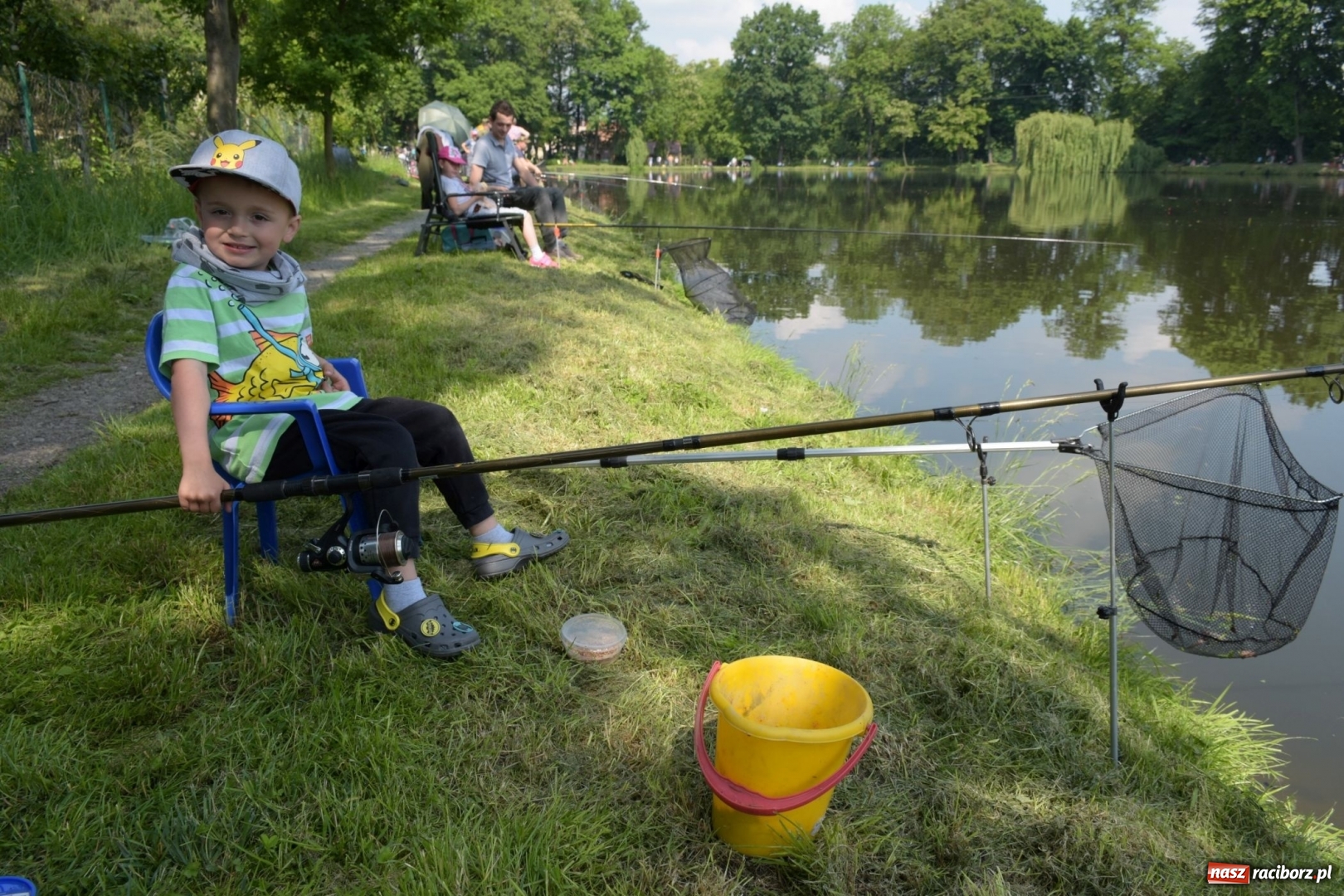 Zdjęcie w galerii na portalu naszraciborz.pl: Wędkarski Dzień Dziecka na Trzecioku  wiadomości z regionu