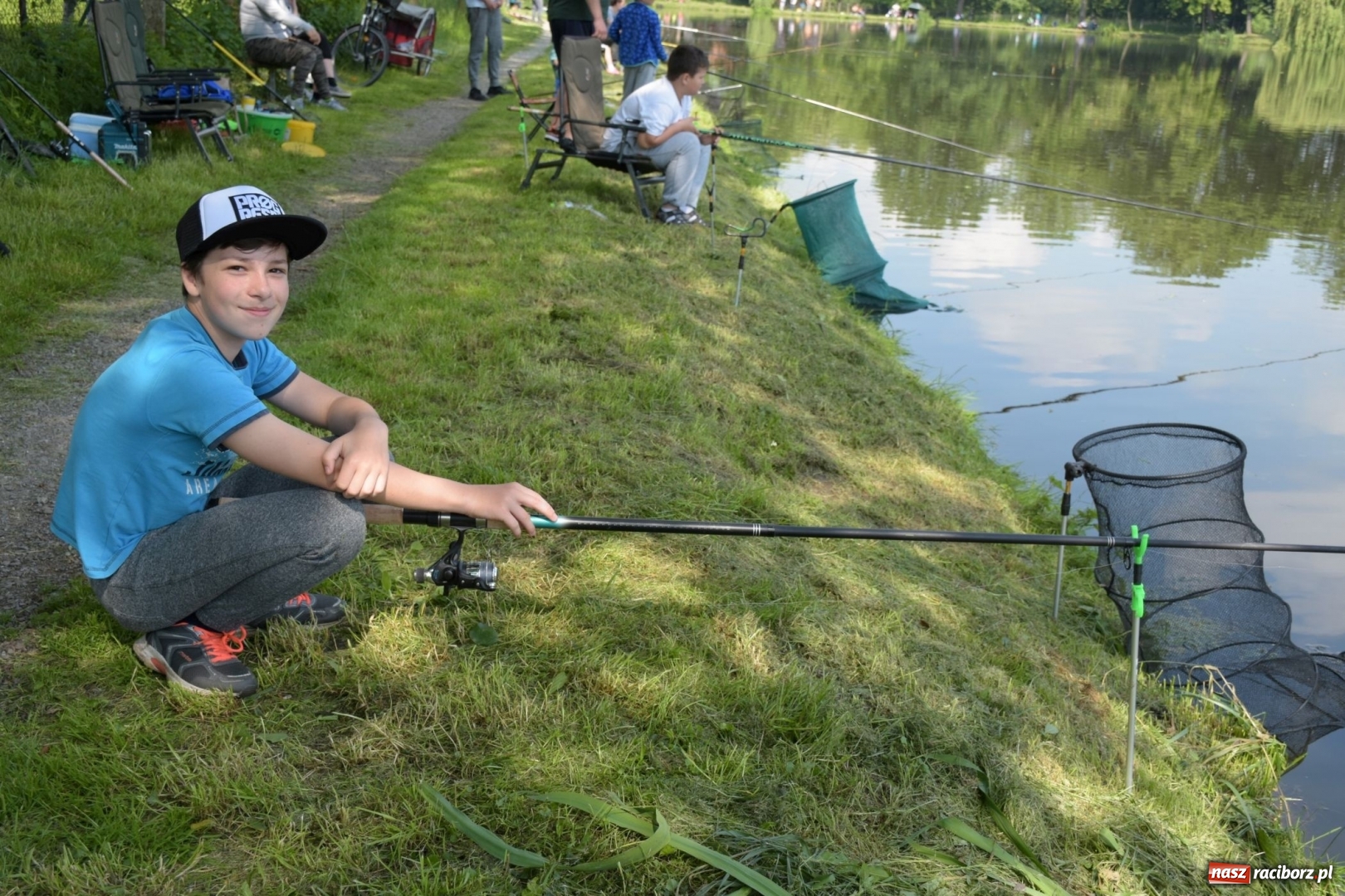Zdjęcie w galerii na portalu naszraciborz.pl: Wędkarski Dzień Dziecka na Trzecioku  wiadomości z regionu