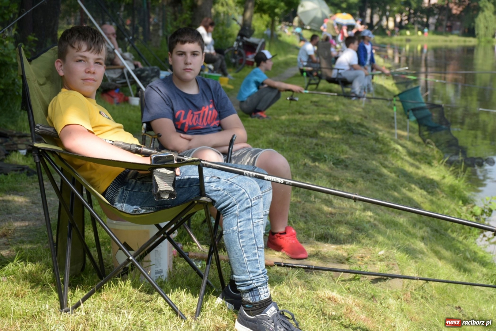 Zdjęcie w galerii na portalu naszraciborz.pl: Wędkarski Dzień Dziecka na Trzecioku  wiadomości z regionu