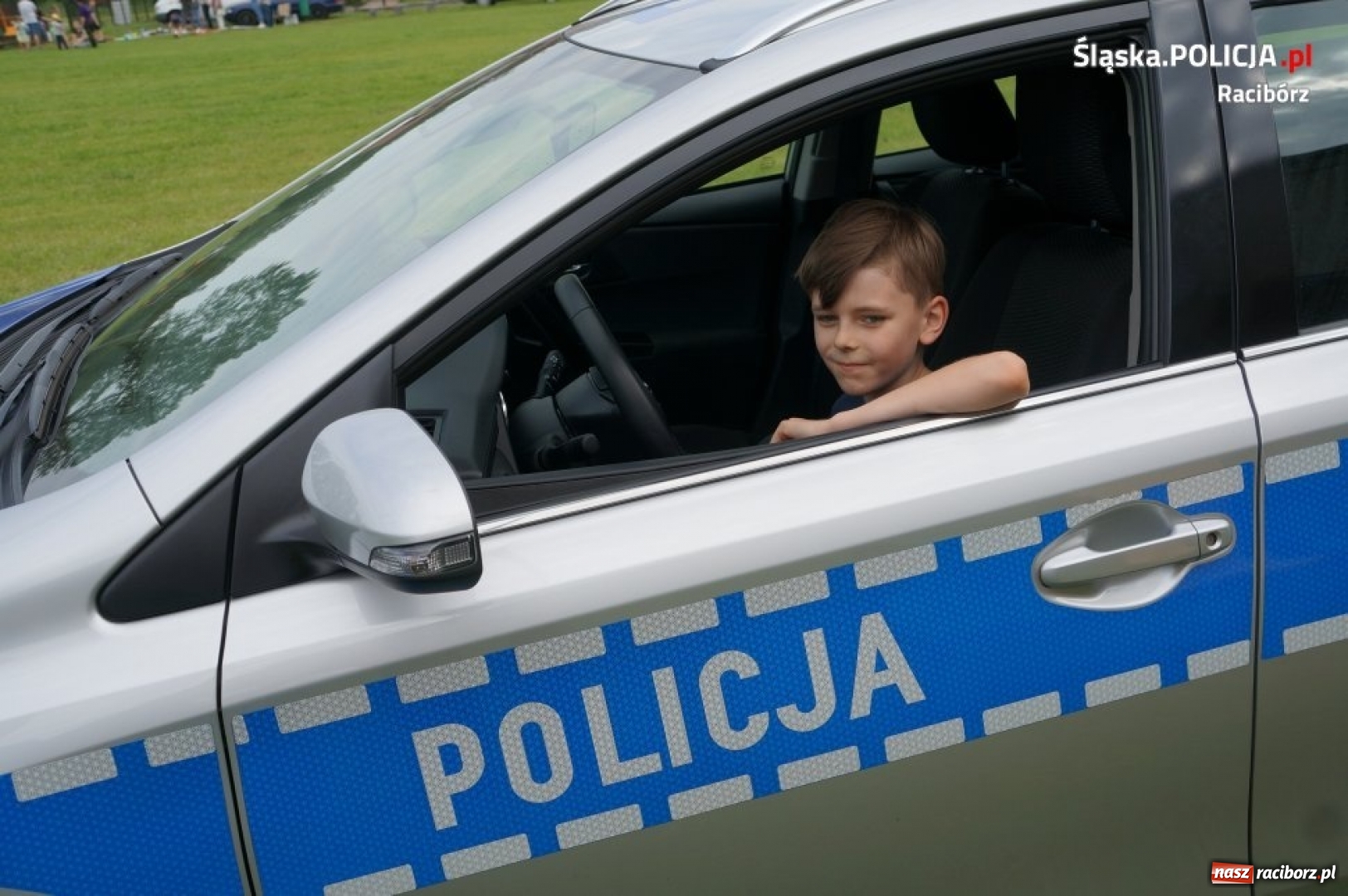 Zdjęcie w galerii na portalu naszraciborz.pl: Dzień Dziecka w Siedliskach z raciborską policją wiadomości z regionu