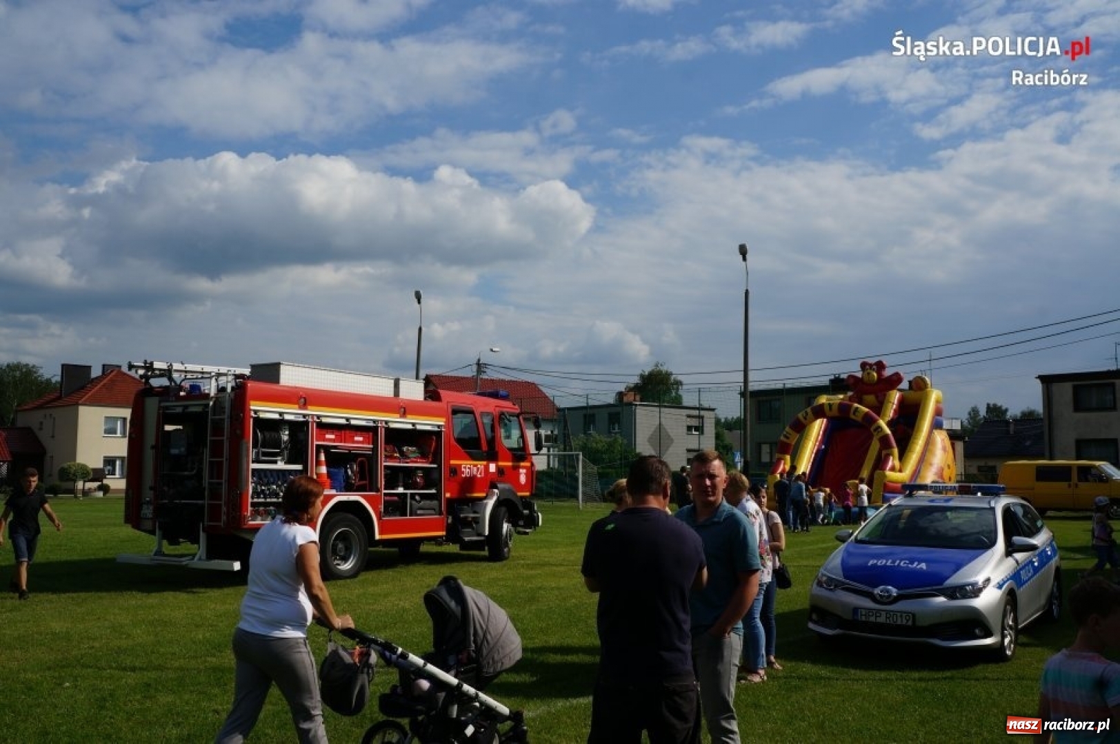 Zdjęcie w galerii na portalu naszraciborz.pl: Dzień Dziecka w Siedliskach z raciborską policją wiadomości z regionu