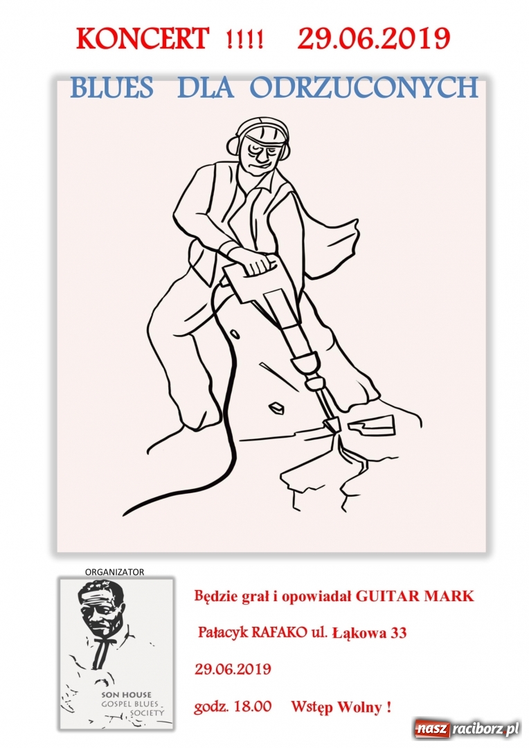 Zdjęcie w galerii na portalu naszraciborz.pl: Blues dla Odrzuconych. Koncert w Pałacyku Myśliwskim wiadomości z regionu