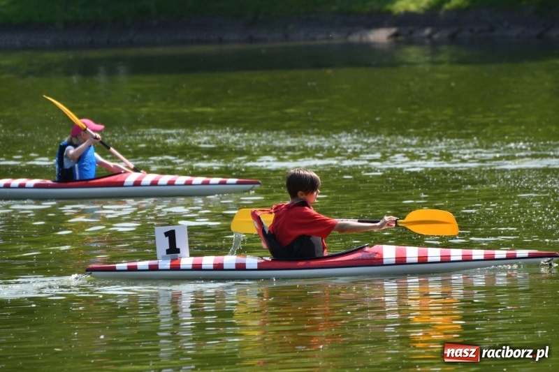 Zdjęcie w galerii na portalu naszraciborz.pl: Zmagania wodniackie na stawie gondolowym  wiadomości z regionu