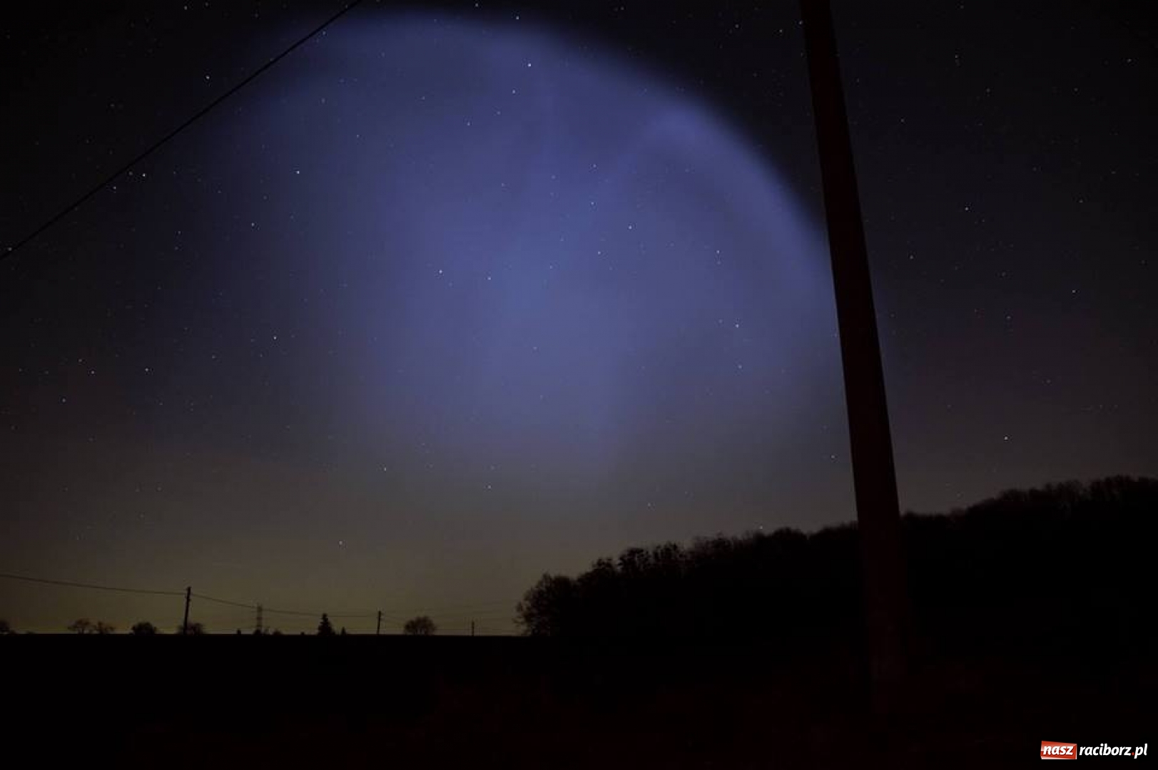 Zdjęcie w galerii na portalu naszraciborz.pl: Wyjątkowe zjawisko na raciborskim niebie  wiadomości z regionu