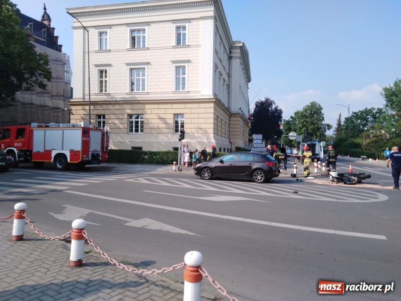 Zdjęcie w galerii na portalu naszraciborz.pl: Zderzenie opla i kawasaki pod sądem [FOTO] wiadomości z regionu