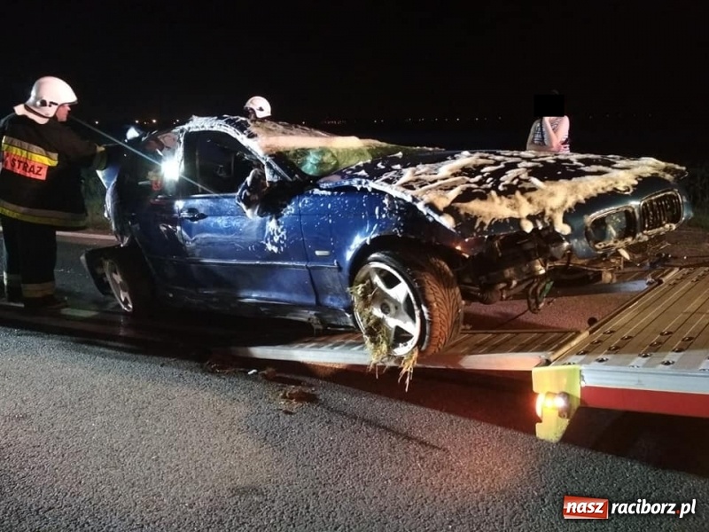 Zdjęcie w galerii na portalu naszraciborz.pl: BMW dachowało w Roszkowie. Jaskółka uwięziona w Kuźni Raciborskiej  wiadomości z regionu