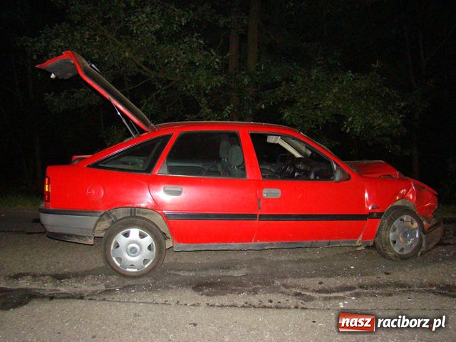 Zdjęcie w galerii na portalu naszraciborz.pl: Po wypadku uciekli z tablicami w las wiadomości z regionu