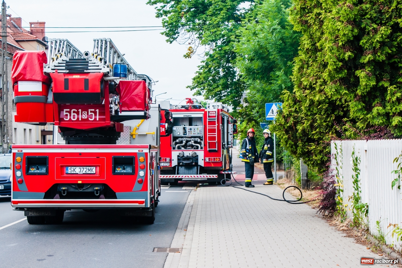 Zdjęcie w galerii na portalu naszraciborz.pl: Pożar pustostanu na Mariańskiej [FOTO] wiadomości z regionu