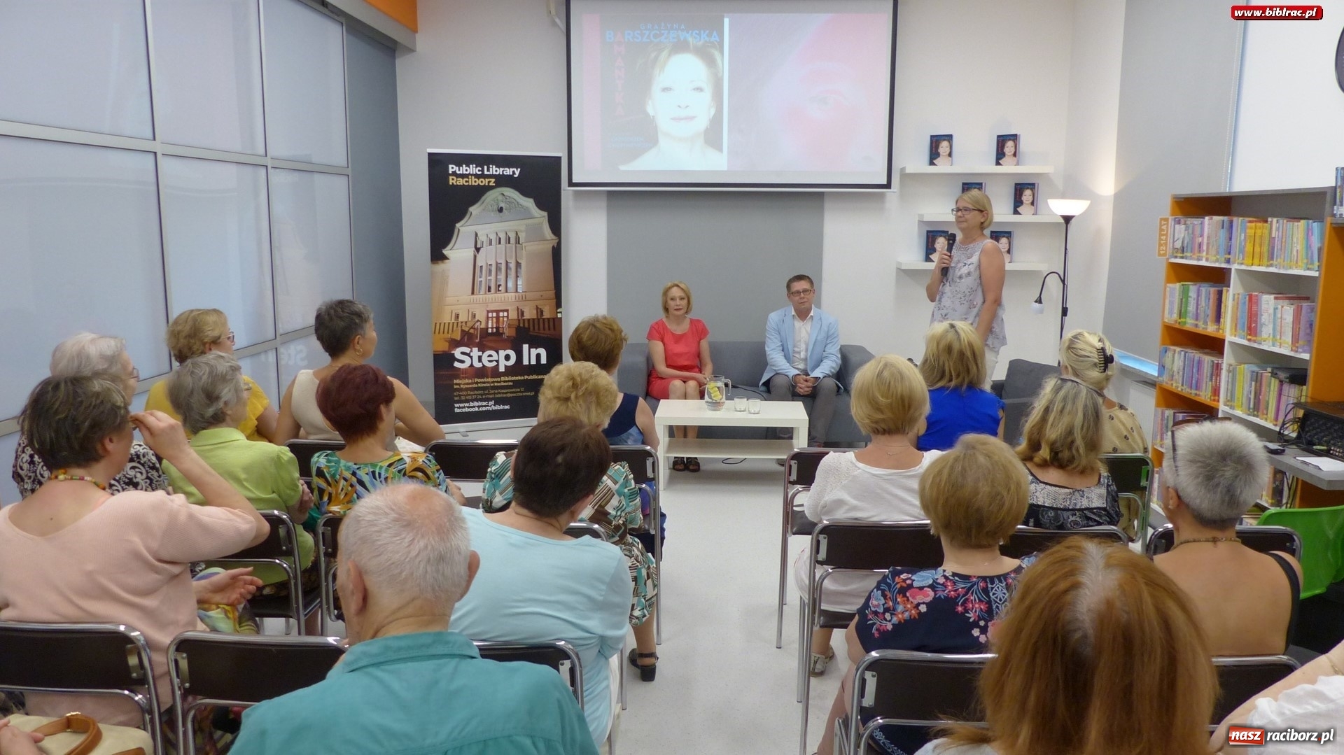 Zdjęcie w galerii na portalu naszraciborz.pl: Grażyna Barszczewska opowiedziała o swej karierze na spotkaniu w raciborskiej książnicy wiadomości z regionu