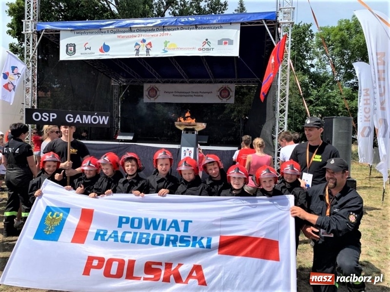 Zdjęcie w galerii na portalu naszraciborz.pl: Dziecięca drużyna OSP Gamów na Olimpiadzie Drużyn Pożarniczych w Wieruszowie wiadomości z regionu